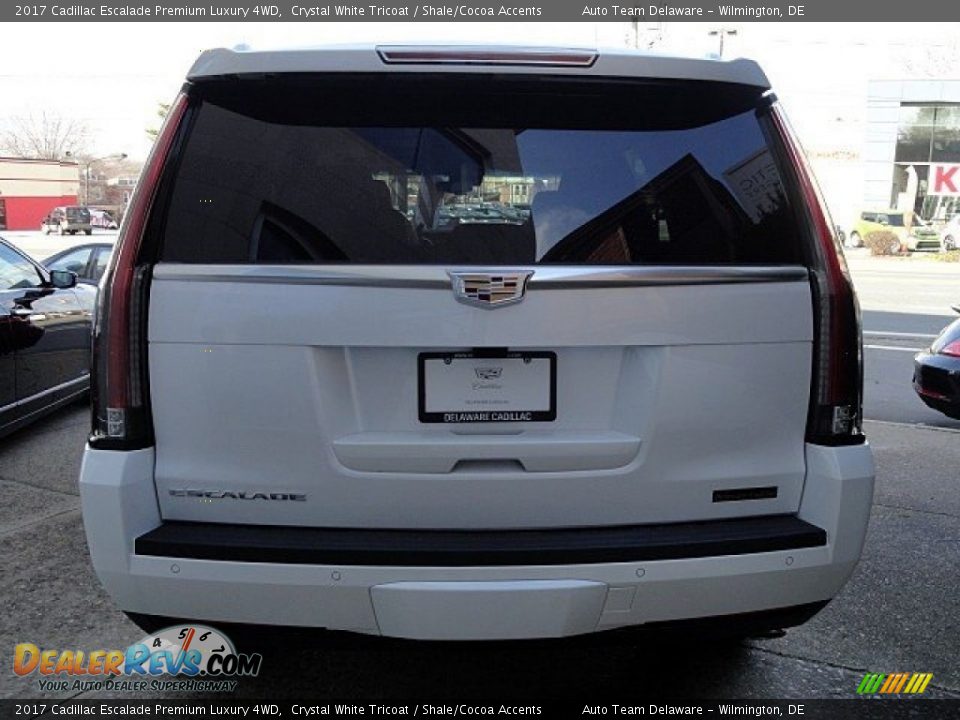 2017 Cadillac Escalade Premium Luxury 4WD Crystal White Tricoat / Shale/Cocoa Accents Photo #4