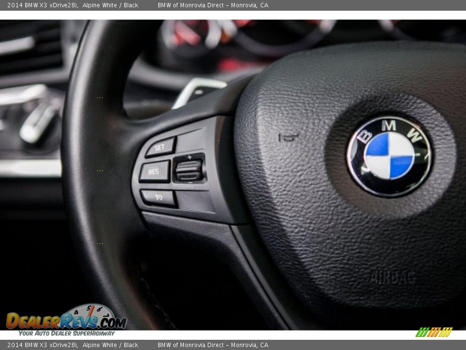 2014 BMW X3 xDrive28i Alpine White / Black Photo #17