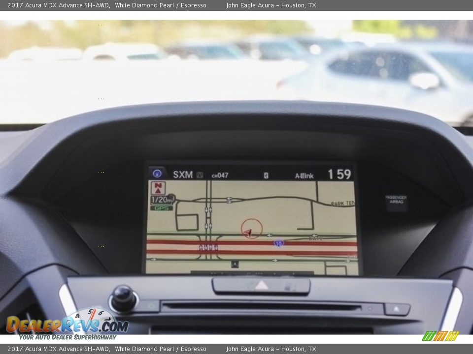 2017 Acura MDX Advance SH-AWD White Diamond Pearl / Espresso Photo #35