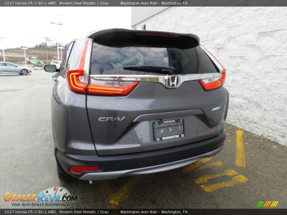 2017 Honda CR-V EX-L AWD Modern Steel Metallic / Gray Photo #7