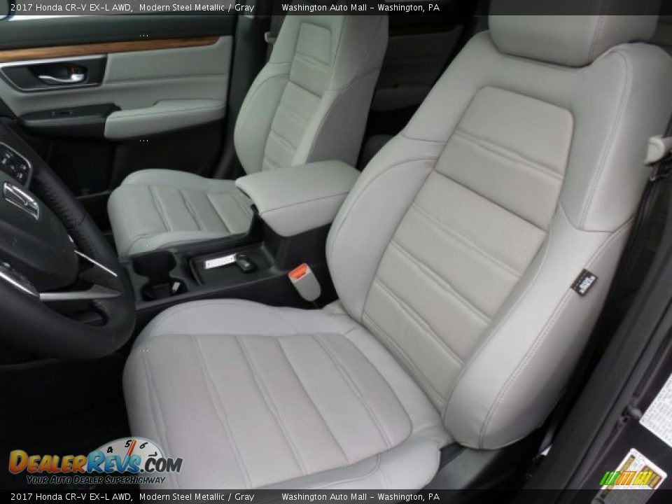 2017 Honda CR-V EX-L AWD Modern Steel Metallic / Gray Photo #10