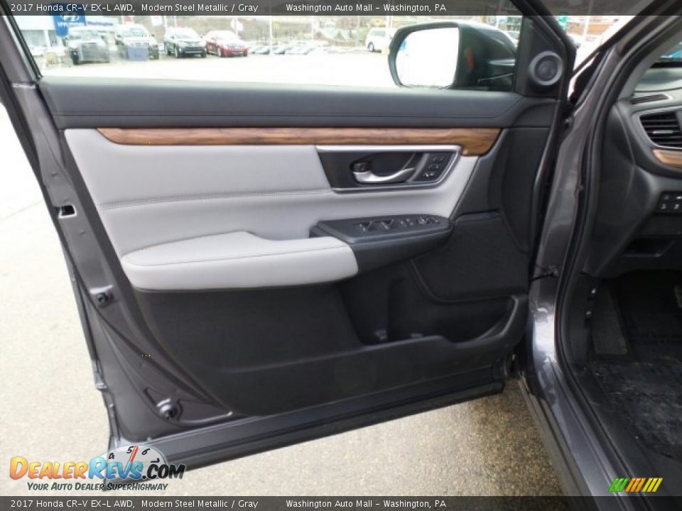 2017 Honda CR-V EX-L AWD Modern Steel Metallic / Gray Photo #13