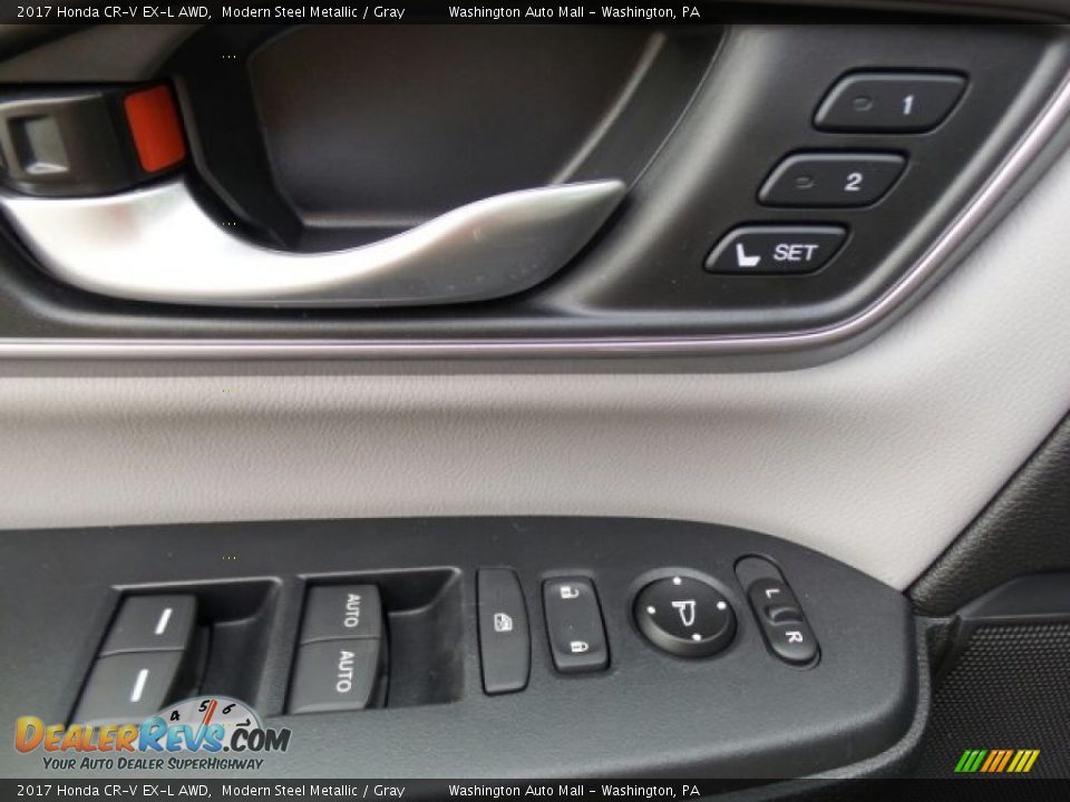 2017 Honda CR-V EX-L AWD Modern Steel Metallic / Gray Photo #14