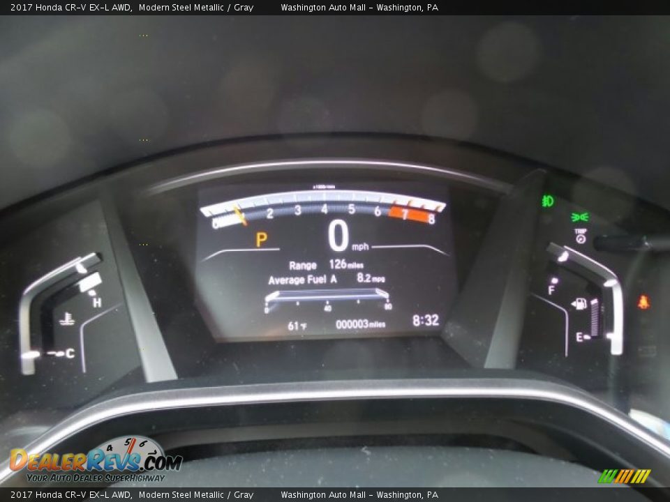 2017 Honda CR-V EX-L AWD Modern Steel Metallic / Gray Photo #17