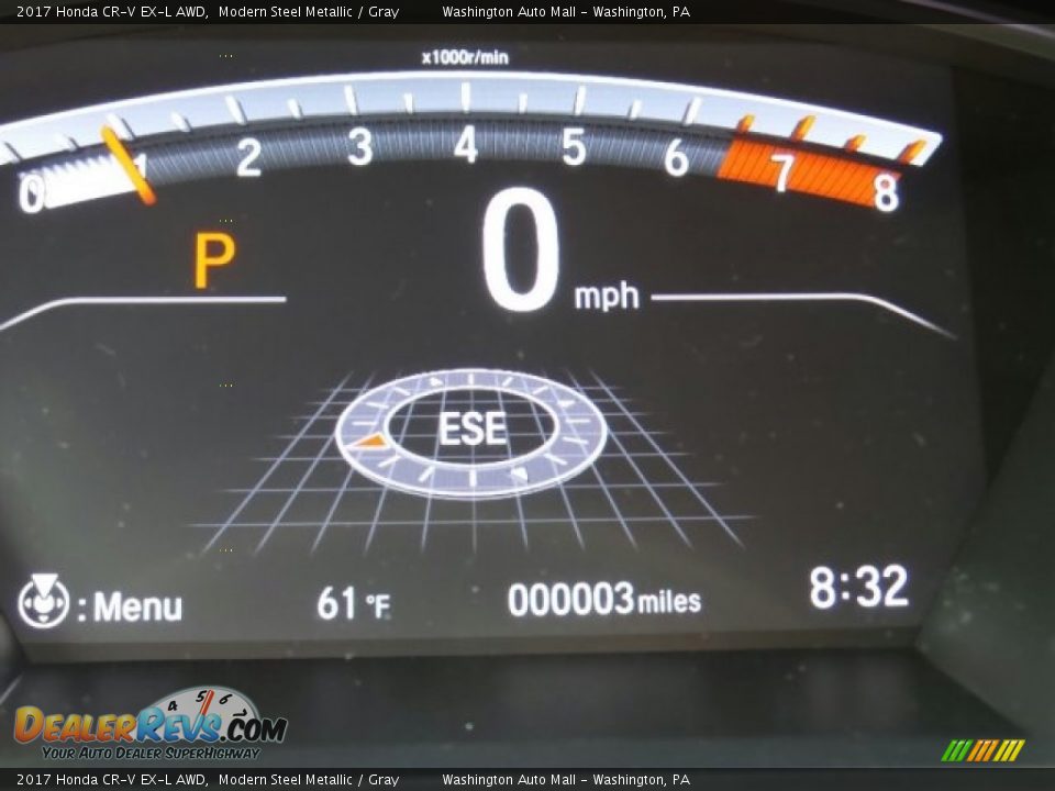 2017 Honda CR-V EX-L AWD Modern Steel Metallic / Gray Photo #19