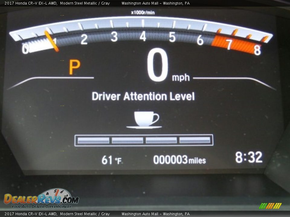 2017 Honda CR-V EX-L AWD Modern Steel Metallic / Gray Photo #20