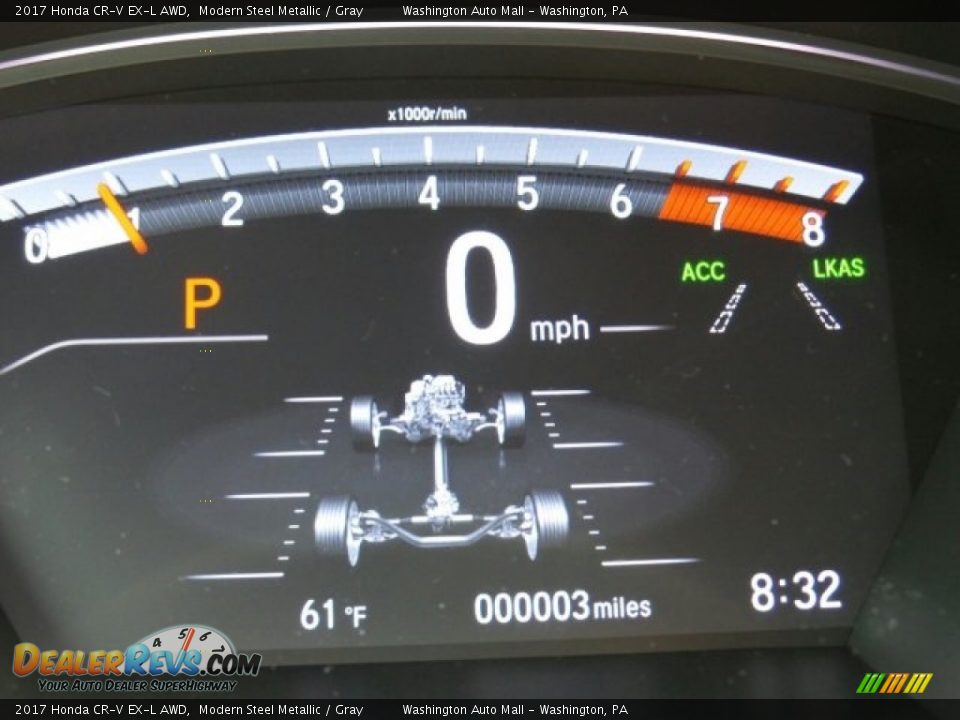 2017 Honda CR-V EX-L AWD Modern Steel Metallic / Gray Photo #21