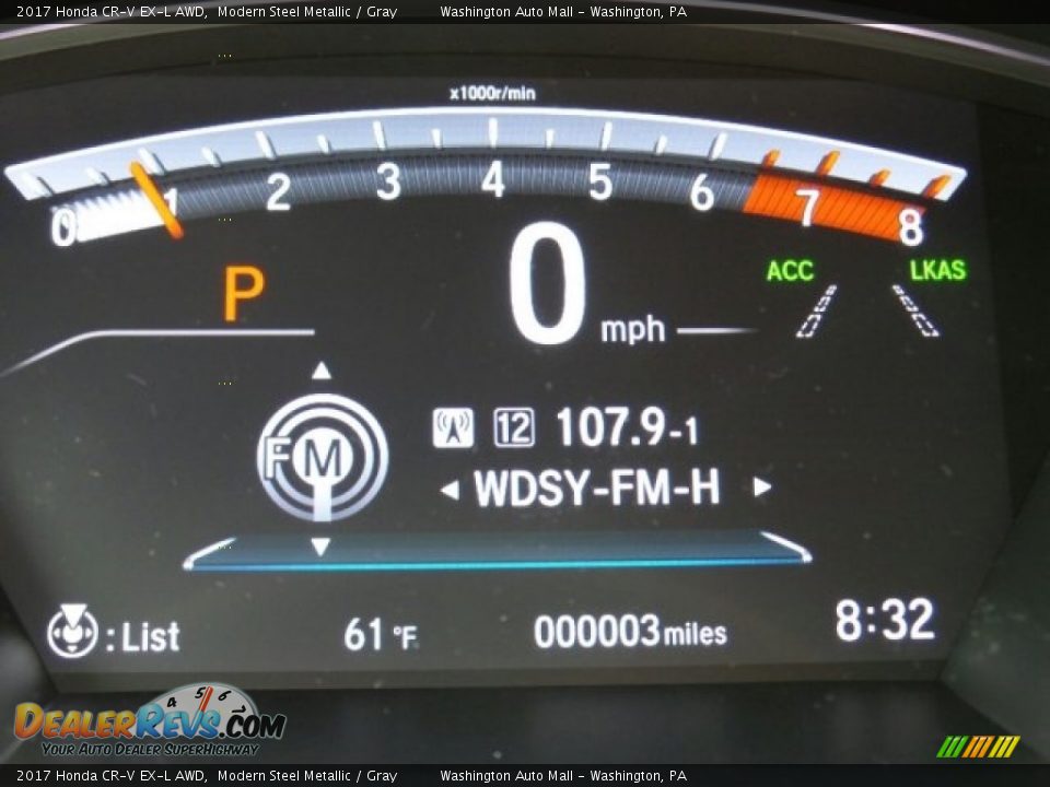 2017 Honda CR-V EX-L AWD Modern Steel Metallic / Gray Photo #22