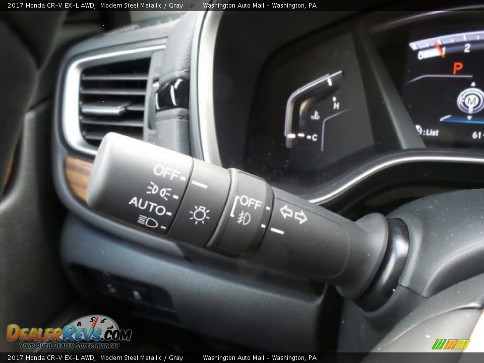 2017 Honda CR-V EX-L AWD Modern Steel Metallic / Gray Photo #24