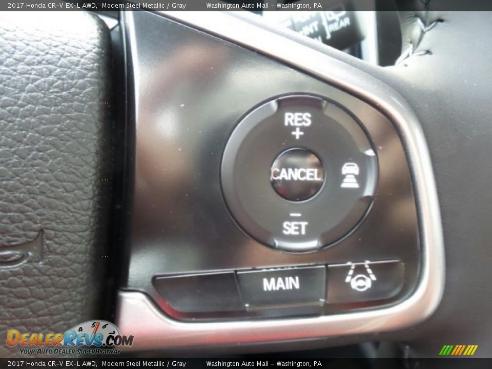2017 Honda CR-V EX-L AWD Modern Steel Metallic / Gray Photo #25