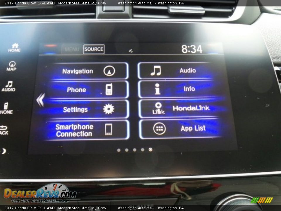 2017 Honda CR-V EX-L AWD Modern Steel Metallic / Gray Photo #29