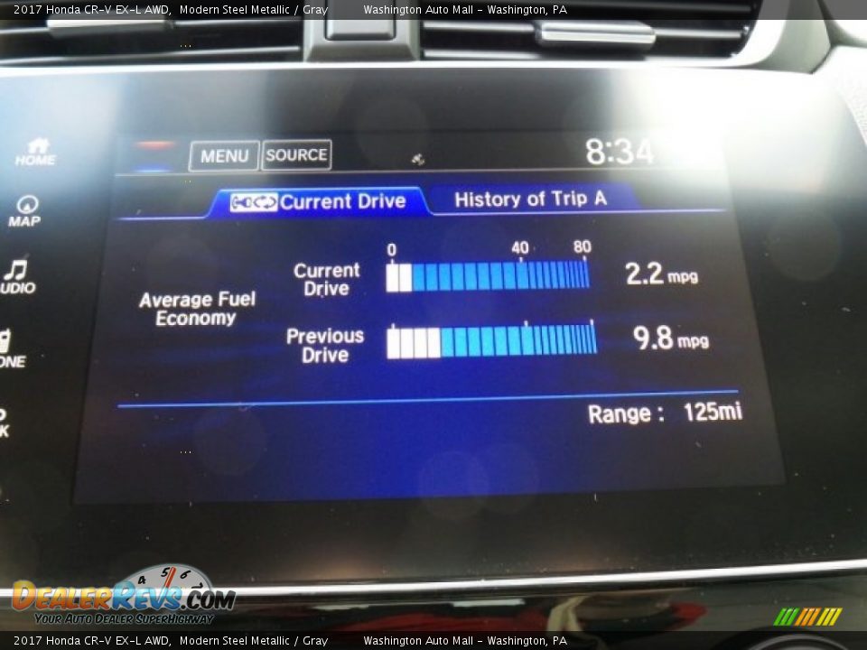 2017 Honda CR-V EX-L AWD Modern Steel Metallic / Gray Photo #31