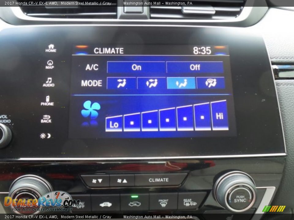 2017 Honda CR-V EX-L AWD Modern Steel Metallic / Gray Photo #32