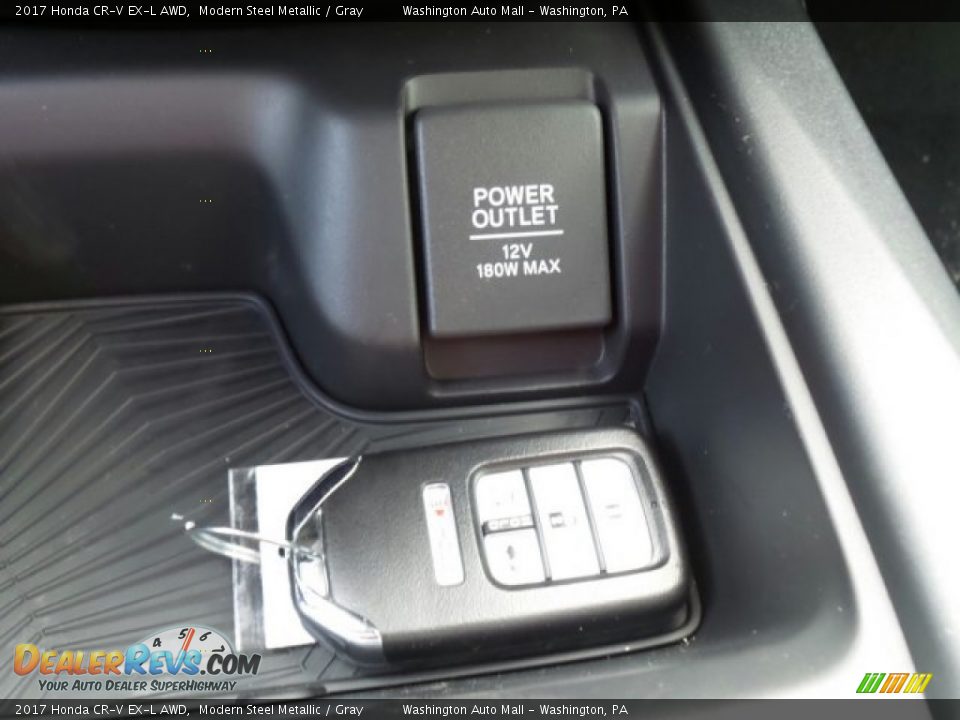 2017 Honda CR-V EX-L AWD Modern Steel Metallic / Gray Photo #35