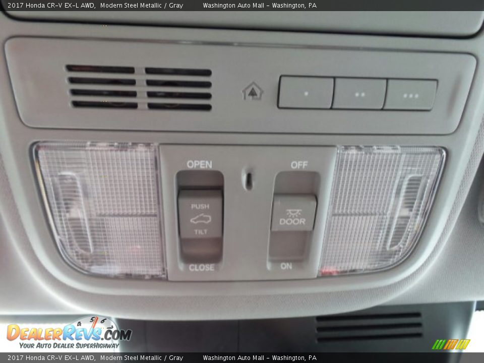2017 Honda CR-V EX-L AWD Modern Steel Metallic / Gray Photo #36