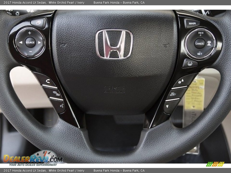 2017 Honda Accord LX Sedan White Orchid Pearl / Ivory Photo #9