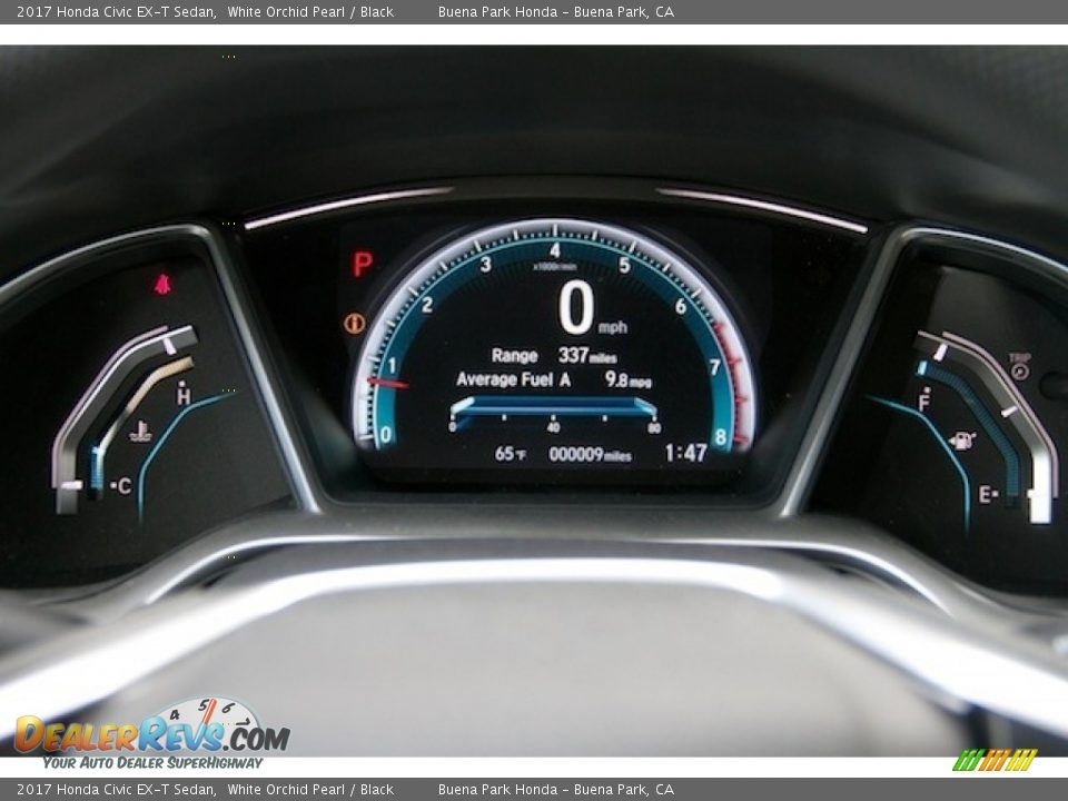 2017 Honda Civic EX-T Sedan White Orchid Pearl / Black Photo #17