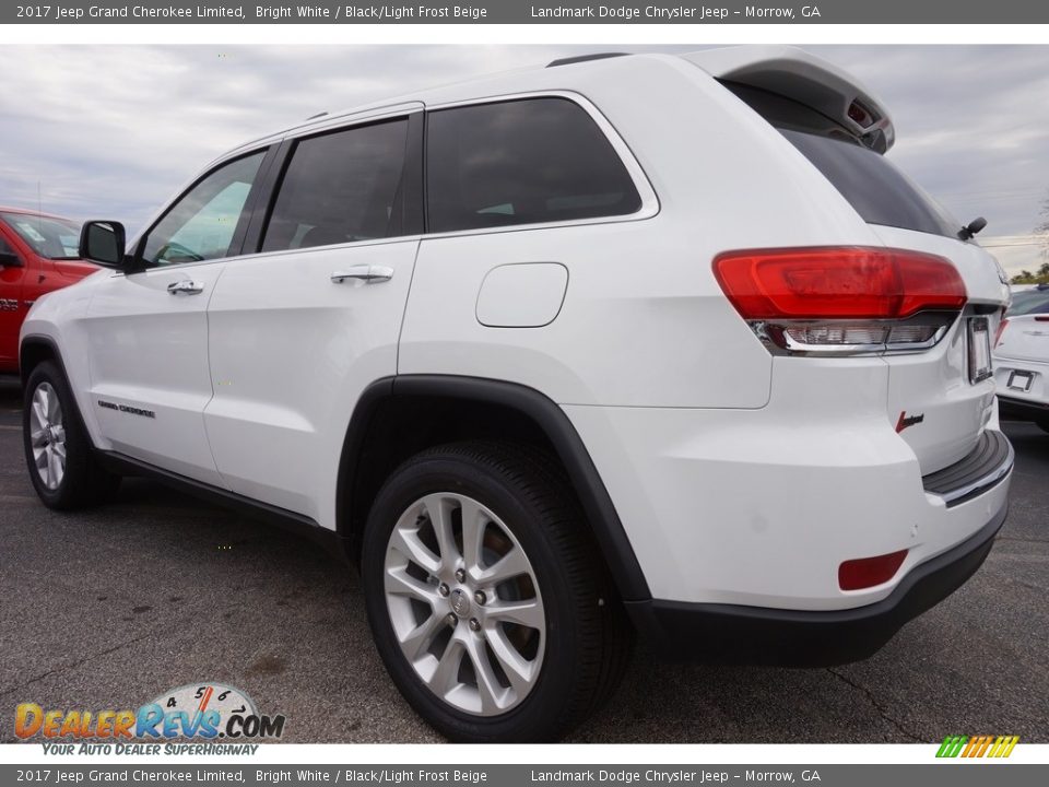 2017 Jeep Grand Cherokee Limited Bright White / Black/Light Frost Beige Photo #2