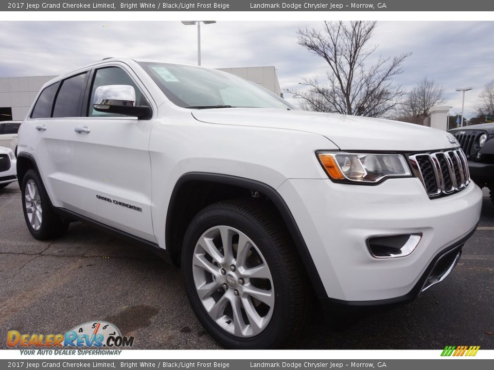 2017 Jeep Grand Cherokee Limited Bright White / Black/Light Frost Beige Photo #4