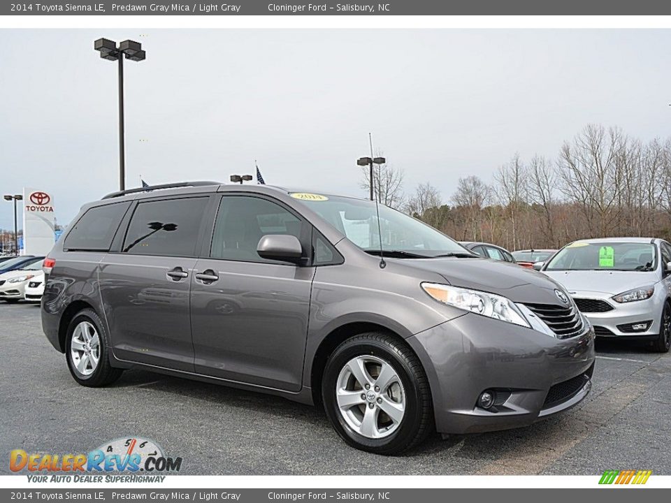 2014 Toyota Sienna LE Predawn Gray Mica / Light Gray Photo #1