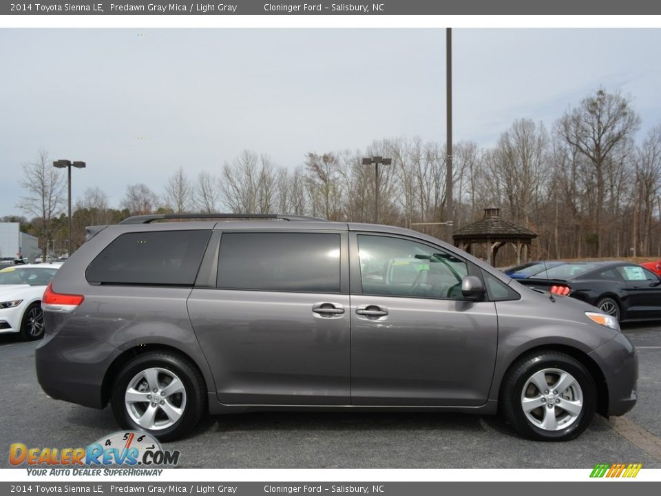 2014 Toyota Sienna LE Predawn Gray Mica / Light Gray Photo #2