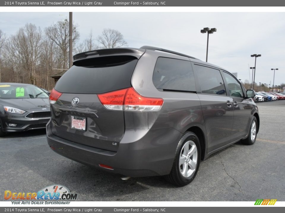 2014 Toyota Sienna LE Predawn Gray Mica / Light Gray Photo #3