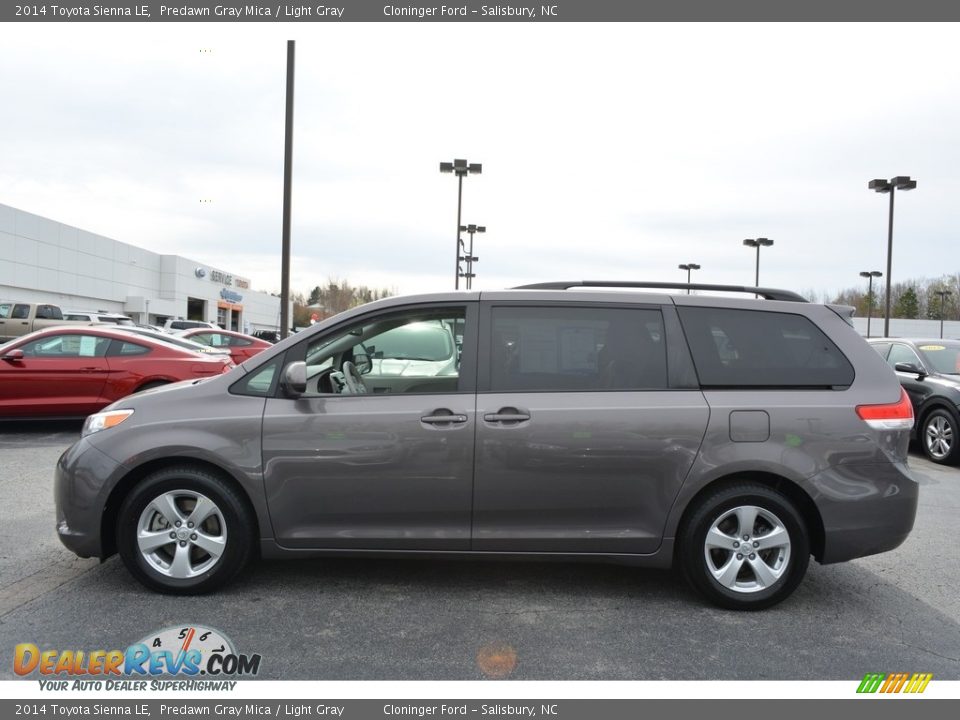 2014 Toyota Sienna LE Predawn Gray Mica / Light Gray Photo #5