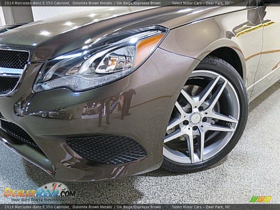 2014 Mercedes-Benz E 350 Cabriolet Dolomite Brown Metallic / Silk Beige/Espresso Brown Photo #9