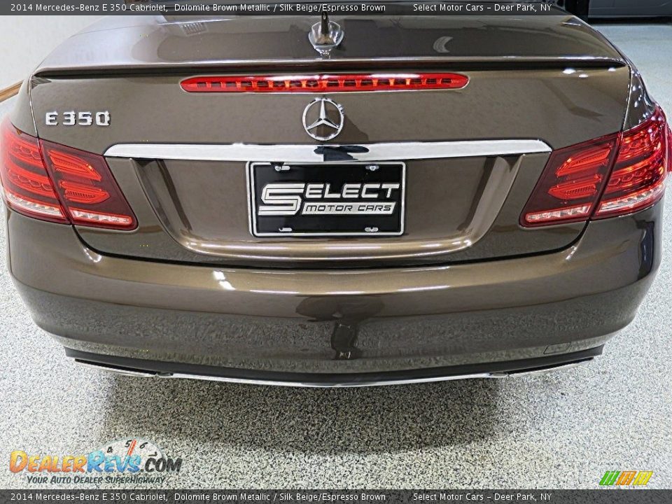 2014 Mercedes-Benz E 350 Cabriolet Dolomite Brown Metallic / Silk Beige/Espresso Brown Photo #10