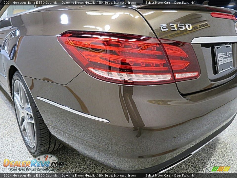 2014 Mercedes-Benz E 350 Cabriolet Dolomite Brown Metallic / Silk Beige/Espresso Brown Photo #11