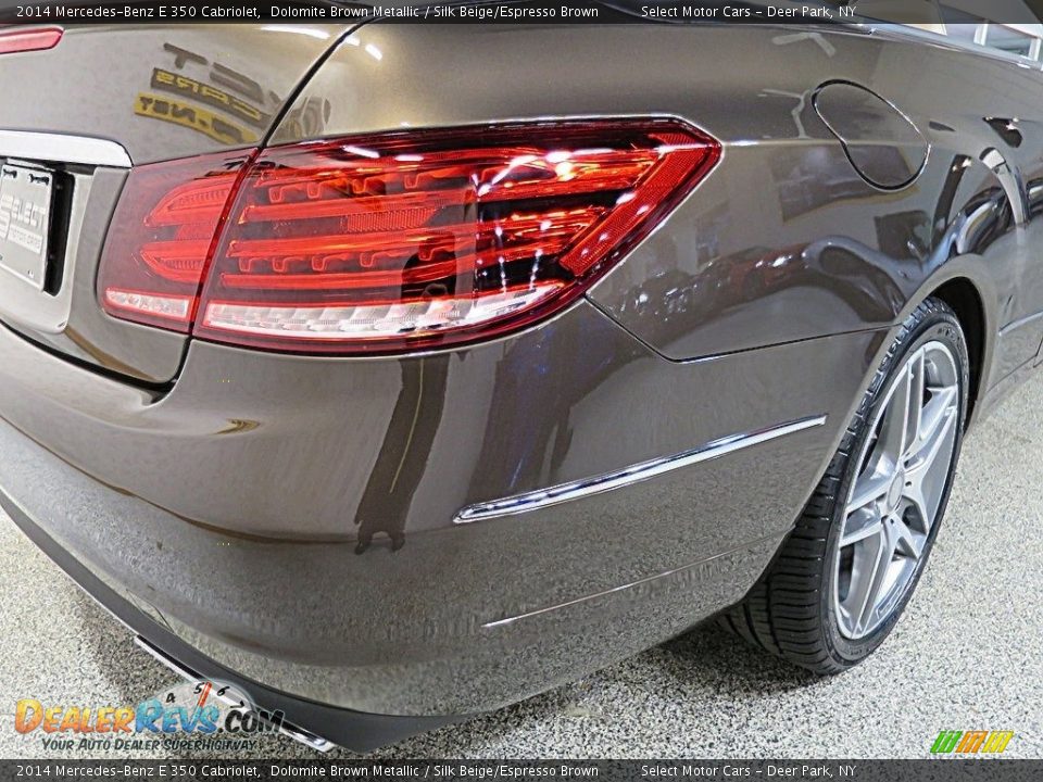2014 Mercedes-Benz E 350 Cabriolet Dolomite Brown Metallic / Silk Beige/Espresso Brown Photo #12