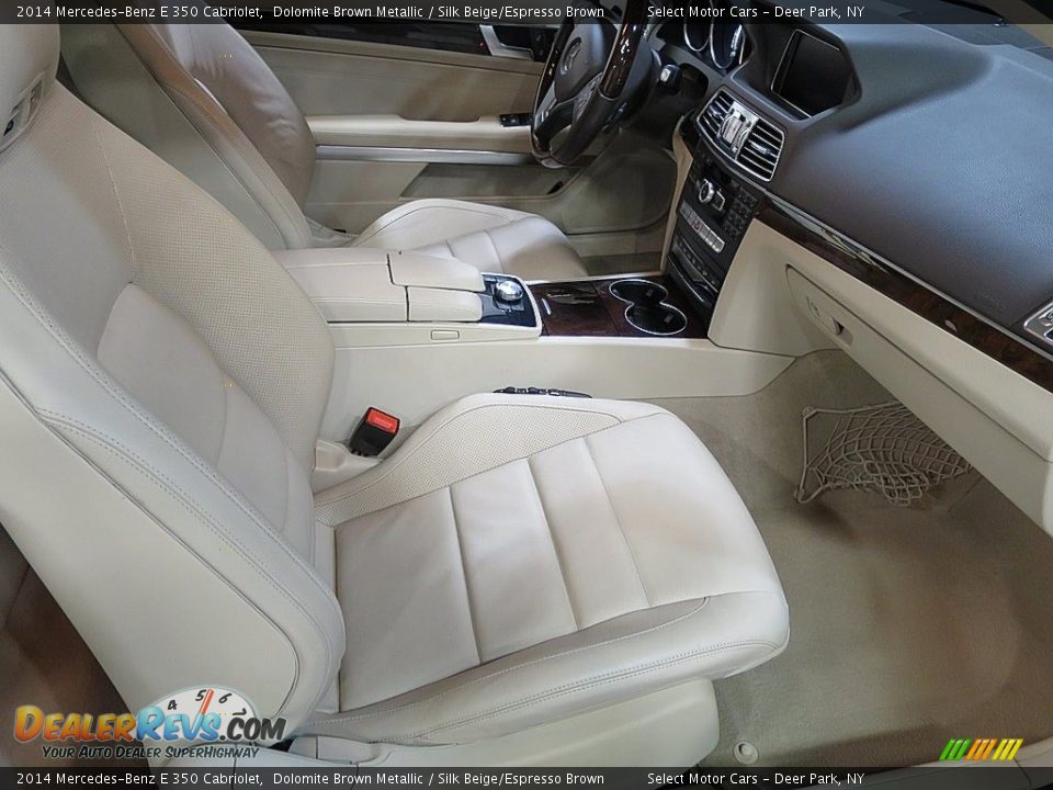 2014 Mercedes-Benz E 350 Cabriolet Dolomite Brown Metallic / Silk Beige/Espresso Brown Photo #17