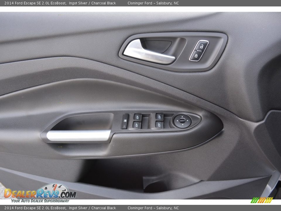 2014 Ford Escape SE 2.0L EcoBoost Ingot Silver / Charcoal Black Photo #8