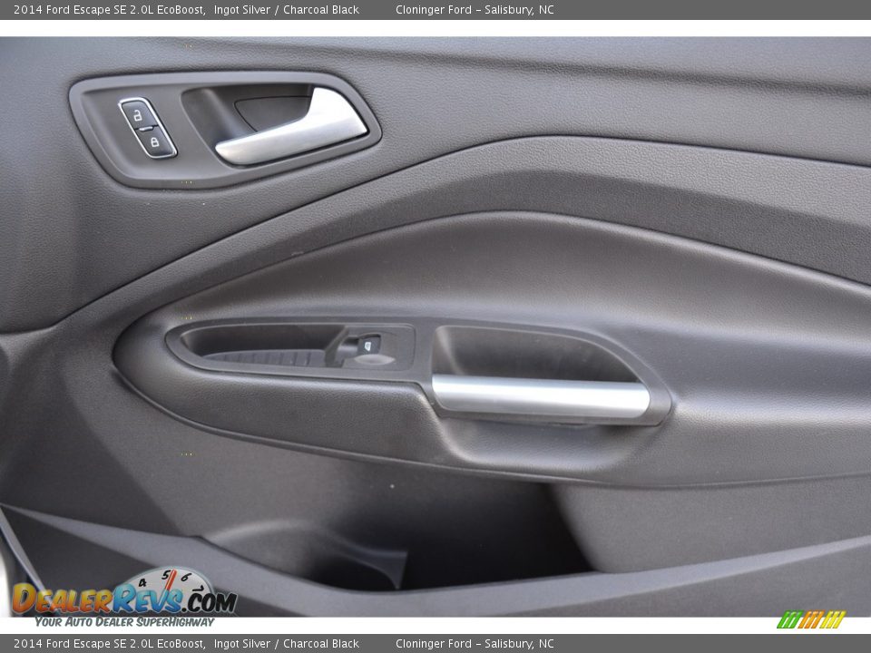 2014 Ford Escape SE 2.0L EcoBoost Ingot Silver / Charcoal Black Photo #15