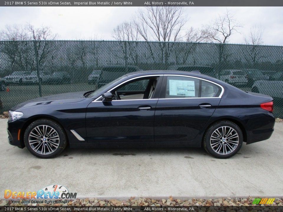 Imperial Blue Metallic 2017 BMW 5 Series 530i xDrive Sedan Photo #8