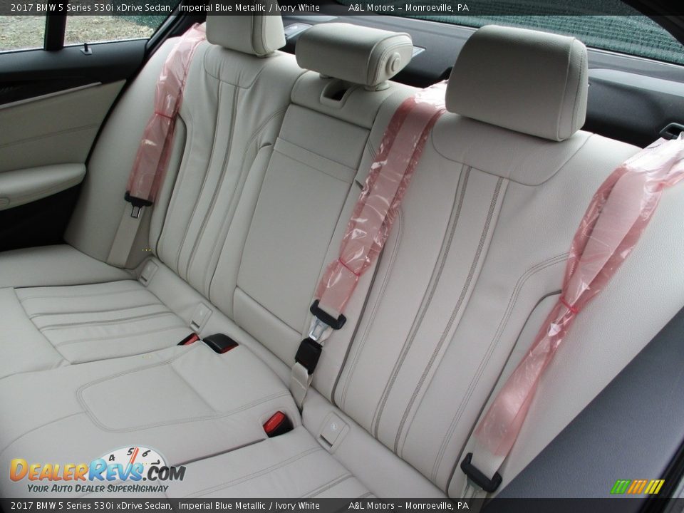 Rear Seat of 2017 BMW 5 Series 530i xDrive Sedan Photo #13