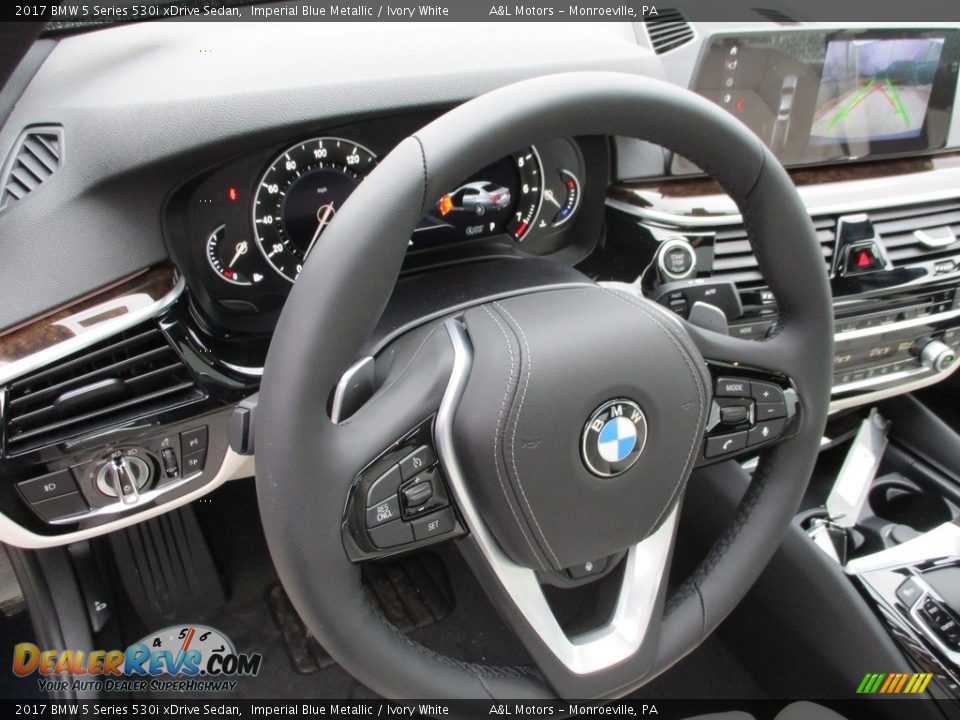 2017 BMW 5 Series 530i xDrive Sedan Steering Wheel Photo #14