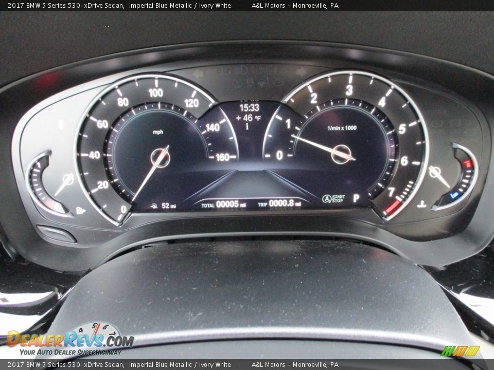 2017 BMW 5 Series 530i xDrive Sedan Gauges Photo #20