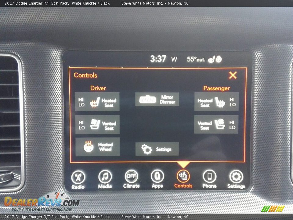 2017 Dodge Charger R/T Scat Pack White Knuckle / Black Photo #19