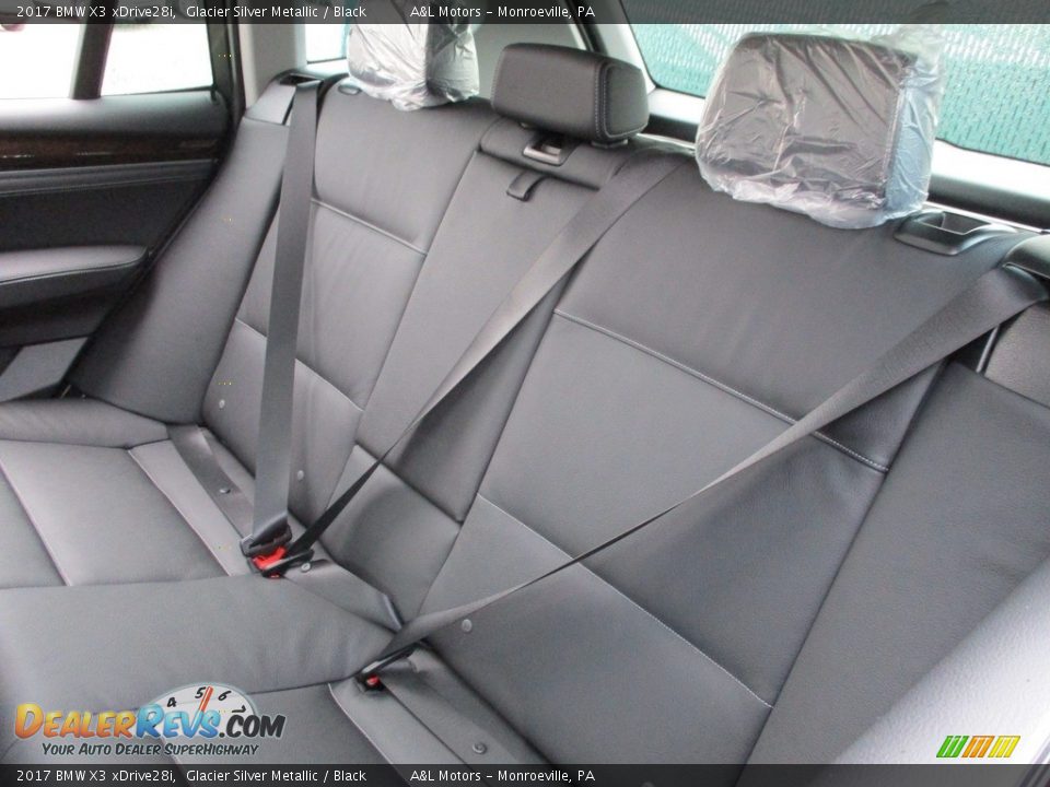 2017 BMW X3 xDrive28i Glacier Silver Metallic / Black Photo #13