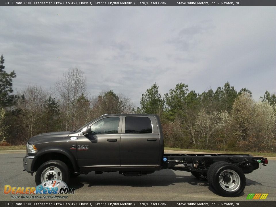 2017 Ram 4500 Tradesman Crew Cab 4x4 Chassis Granite Crystal Metallic / Black/Diesel Gray Photo #1
