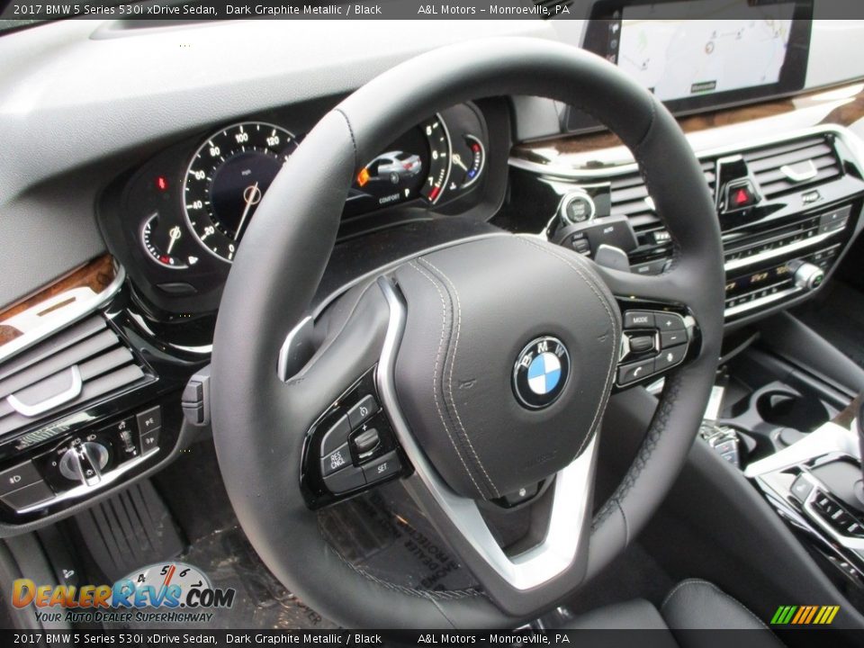 2017 BMW 5 Series 530i xDrive Sedan Steering Wheel Photo #15