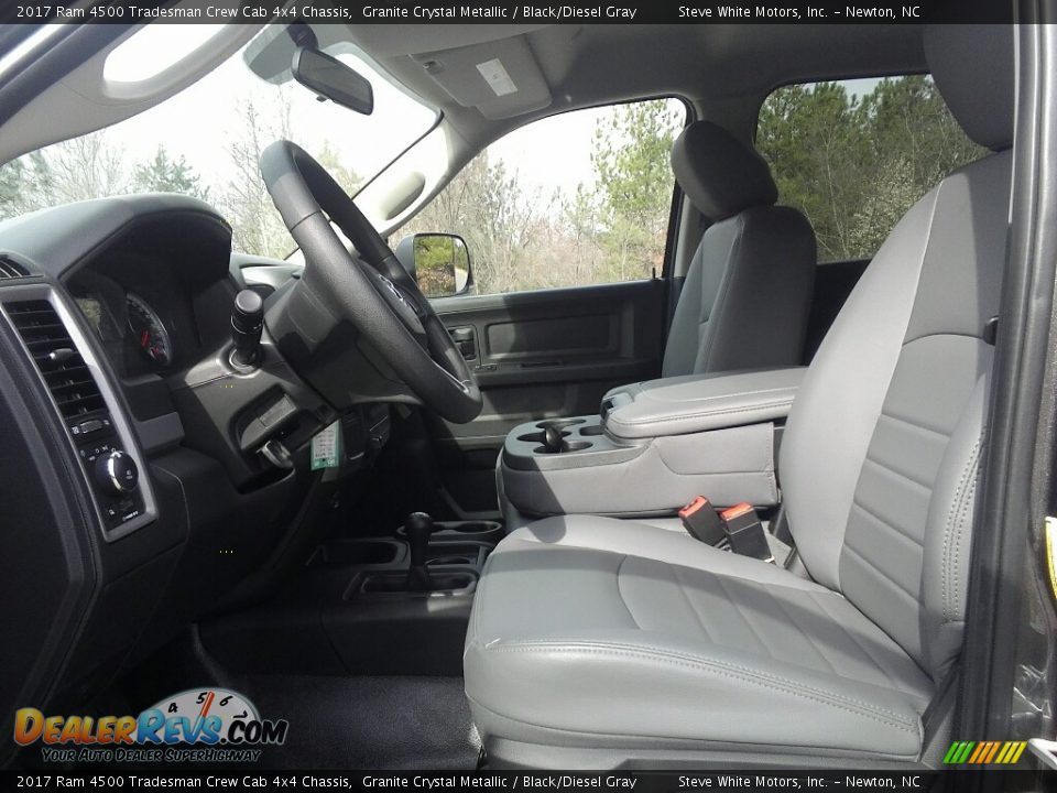 Black/Diesel Gray Interior - 2017 Ram 4500 Tradesman Crew Cab 4x4 Chassis Photo #10
