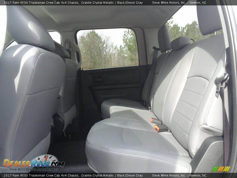 Rear Seat of 2017 Ram 4500 Tradesman Crew Cab 4x4 Chassis Photo #11