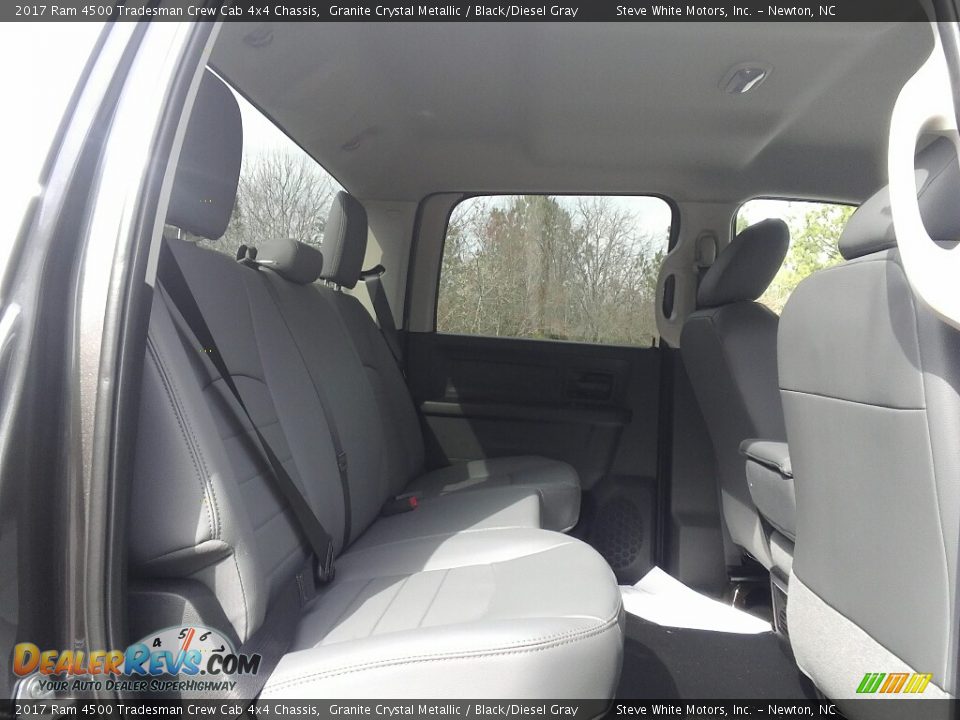 Rear Seat of 2017 Ram 4500 Tradesman Crew Cab 4x4 Chassis Photo #13