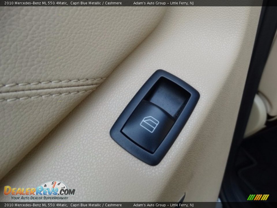 2010 Mercedes-Benz ML 550 4Matic Capri Blue Metallic / Cashmere Photo #15