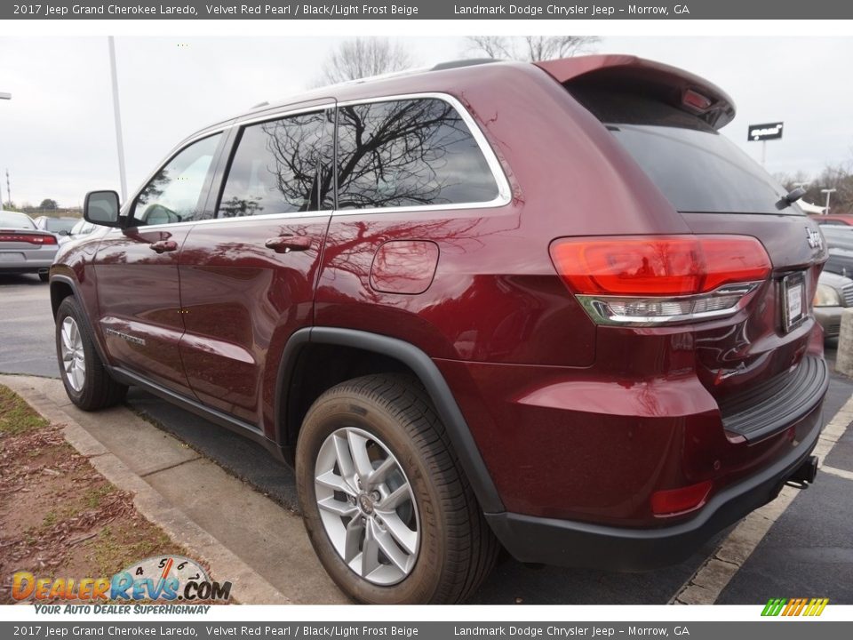 2017 Jeep Grand Cherokee Laredo Velvet Red Pearl / Black/Light Frost Beige Photo #2
