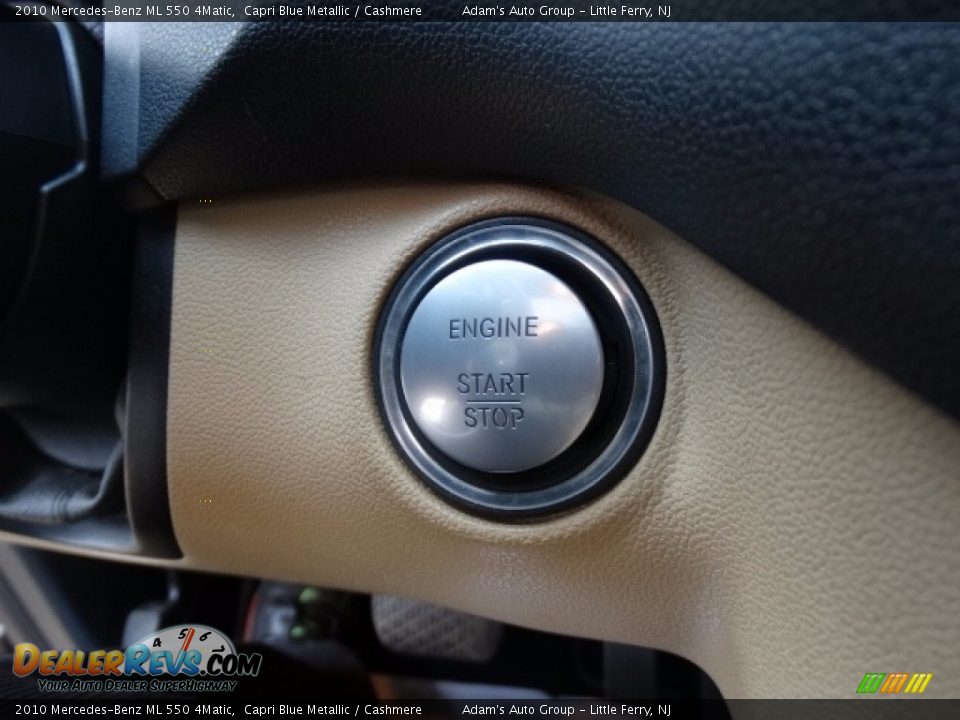2010 Mercedes-Benz ML 550 4Matic Capri Blue Metallic / Cashmere Photo #30