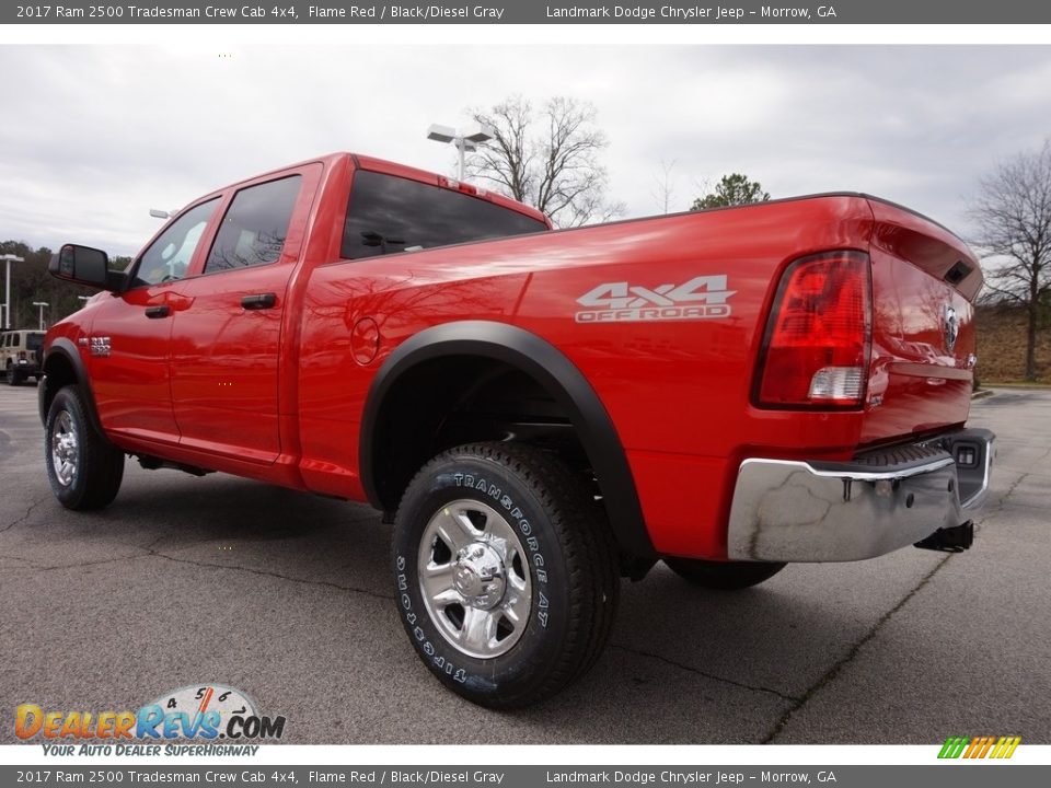 2017 Ram 2500 Tradesman Crew Cab 4x4 Flame Red / Black/Diesel Gray Photo #2