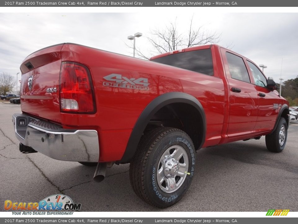 2017 Ram 2500 Tradesman Crew Cab 4x4 Flame Red / Black/Diesel Gray Photo #3